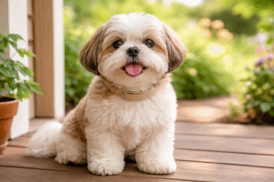 Best Natural Flea Collar For Small Dogs-shih-tzzu-wearing-natural-flea-collar