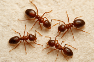 Create a real-life image of dog fleas-argentine-ants