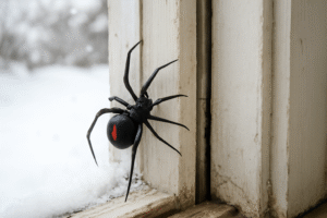 How Many Insects Live In The Average home?-a-black-widow-spider