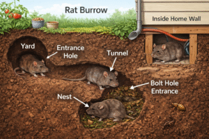 How To Control Rats-a-rat-burrow