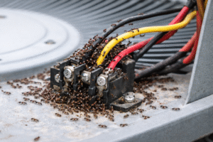 Why Are Ants Attracted To Ac Units-ants-crawling-on-ac-unit-wiring