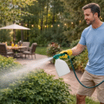 Backyard Treatment For Mosquitoes-a-man-spraying-mosquito-backyard-treatment