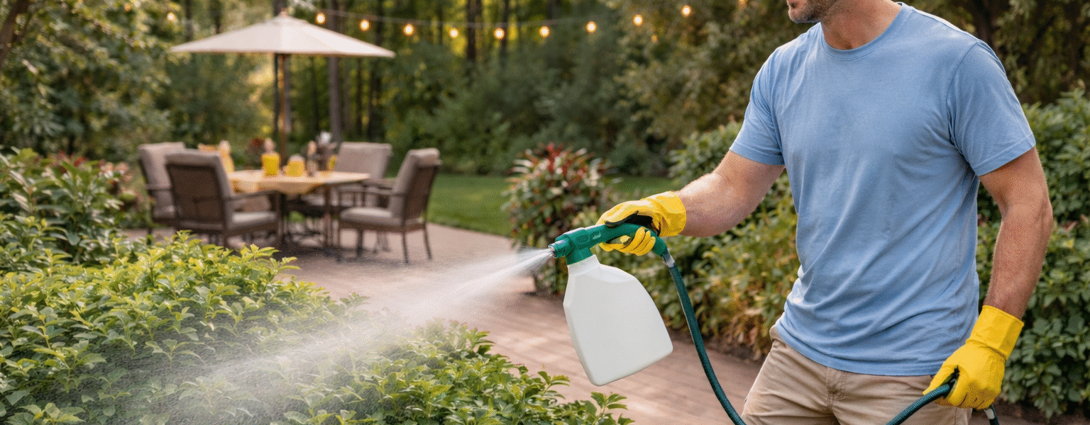 Backyard Treatment For Mosquitoes-a-man-spraying-mosquito-backyard-treatment