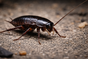 How To Identify Cockroach Species In Your Home-oriental-cockroach-close-up photo