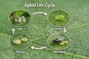 Aphid Life Cycle-aphid-life-cycle-stages-on-leaf Aphid Life Cycle-aphid-life-cycle-stages-on-leaf