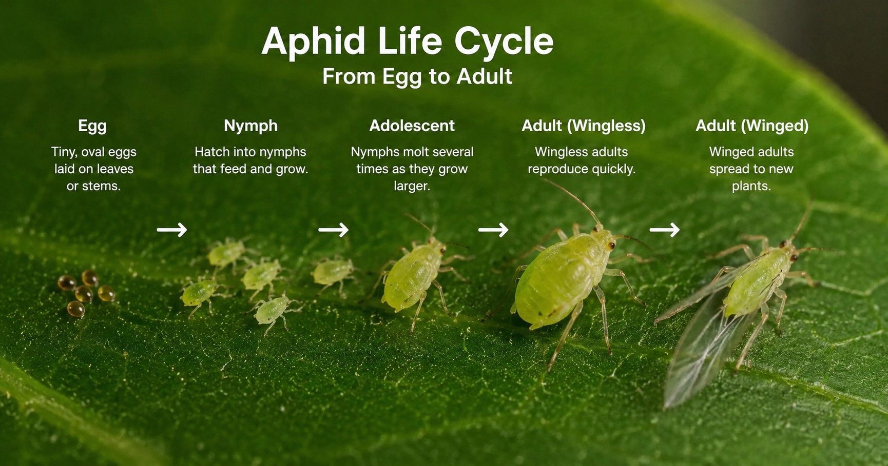Aphid Life Cycle-a-diagram-of-aphid-life-cycle