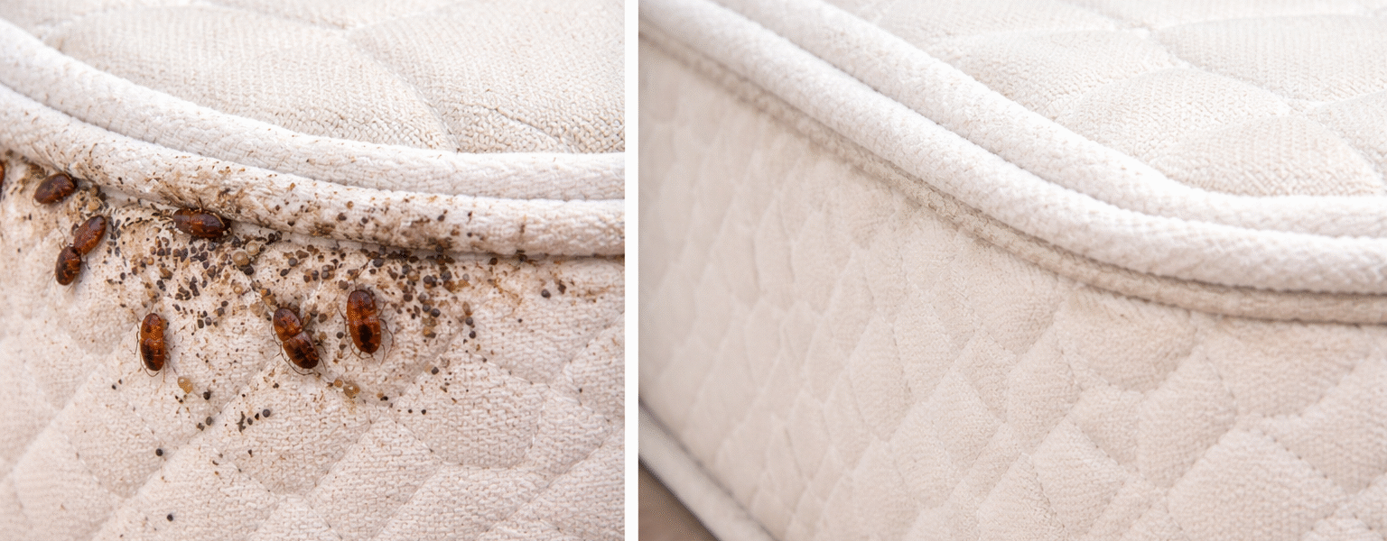 Ortho Bed Bug Spray Review-bed-bug-mattress-infestation-before-and-after