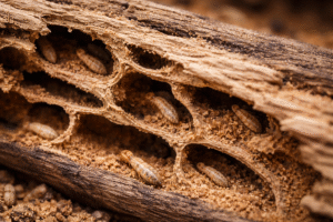 How To Treat Dampwood Termites-dampwood-termite-damage-with-visible-tunnels