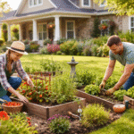 Common Pest Control Mistakes Homeowners Make-couple-gardening-in-backyard-vegetable-garden