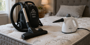 Best Vacuum And Steamer For Bed Bugs-vacuum-and-steam-cleaner-on-mattress