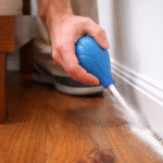 Cimexa Dust Review-applying-cimexa-dust-along-baseboard