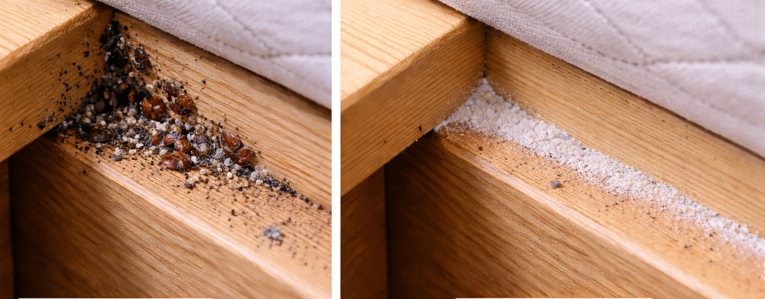 Cimexa Dust Review-before-and-after-treatment