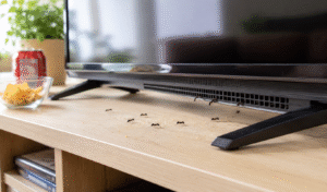 Why Ants Go Inside TVs-ants-infesting-a-tv-set