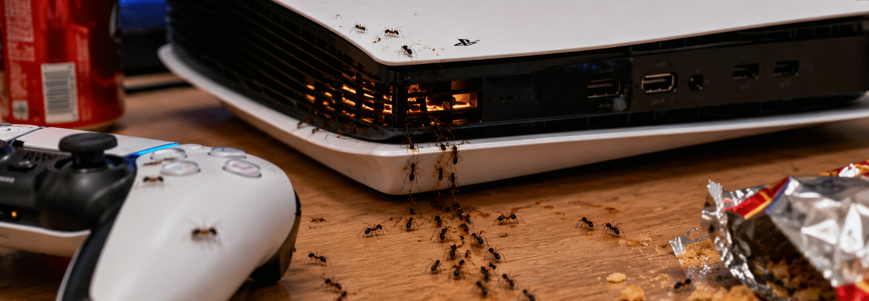 Why Ants Are Attracted To Gaming Consoles-ants-infesting-game-console