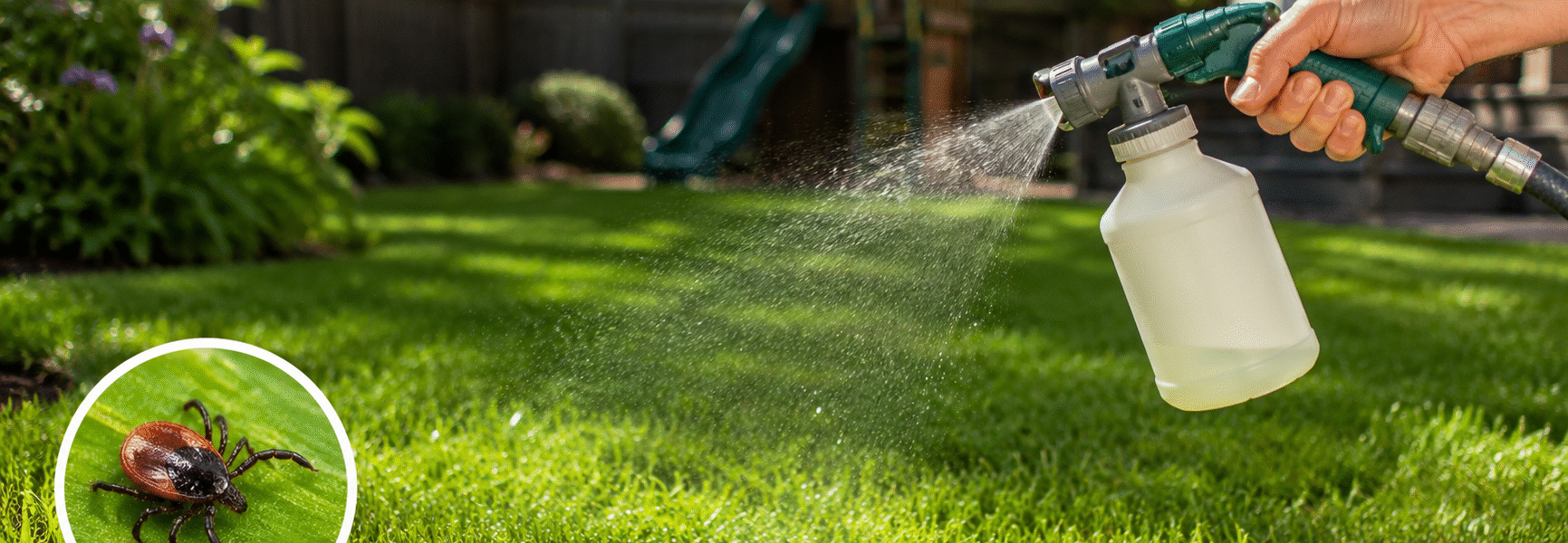 How To Control Tick-backyard-tick-control-spray-in-action