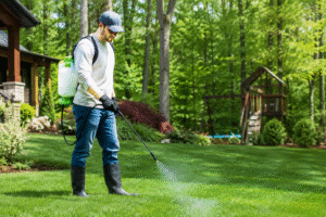 Best Tick Control Products For Yards And Lawns-spraying-yard-for-tick-control