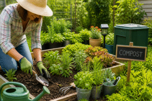 Best Eco-Friendly Home Improvement And Garden Tools-eco-friendly-gardening-tools-in-lush-garden