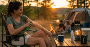 Best Insect Repellents-person-using-insect-repellent-camping-outdoors
