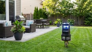 Best Mosquito Trap For Large Backyard-dynatrap-dt2000xlp-operating-in-a-backyard
