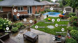 Where Do Mosquitoes Breed Around The House-suburban-yard-showing-potential-mosquito-habitats