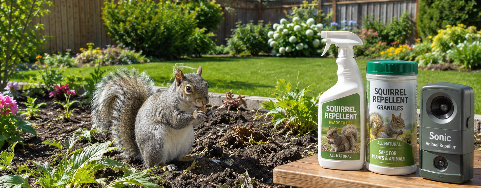 Best Squirrel Repellent For Yard-best-squirrel repellant-for-backyard-gardens