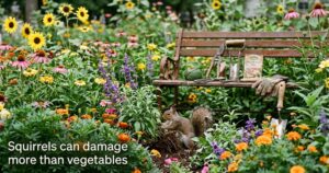 Best Squirrel Repellent For Garden-squirrel-digging-in-garden-damaging-plants Best Squirrel Repellent For Garden-squirrel-digging-in-garden-damaging-plants
