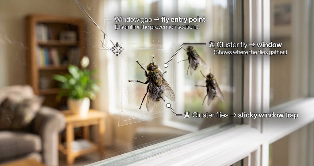 Best Cluster Fly Traps For Windows-cluster-flies-trapped-on-home-window