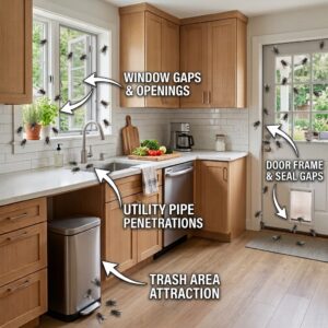 Best House Fly Control Products For Kitchen-kitchen-flies-point-entry-and-attraction