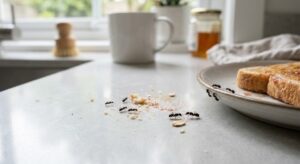 Tiny Black Bugs in the Kitchen-ants-on-clean-kitchen-counter