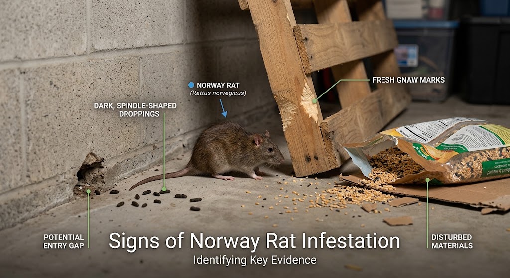 Norway Rat Bait And Trap Kit-signs-of-norway-rat-infestation