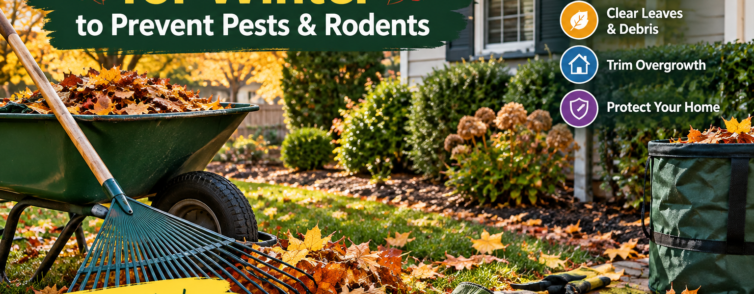 How To Clean Up Yard For Winter To Prevent Pests-fall-yard-cleanup-tools-besides-autumn-leaves