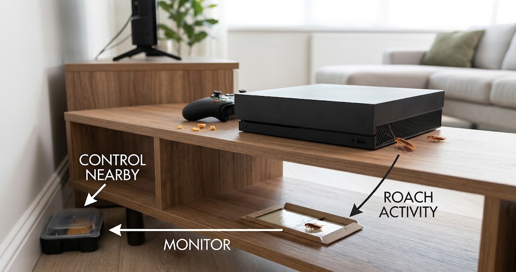 How To Get Rid Of German Cockroaches In Gaming Consoles-cockroaches-around-gaming-console-ventilation