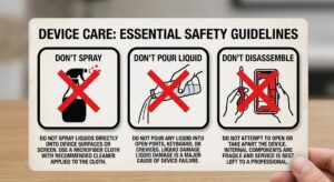 Bugs Inside Electronic Devices-do-not-spray-pour-liquids-or-disassemble-electronics